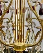 Aperçu. Late 19th Century Pair of Lyre Shaped Four-Light Candelabras