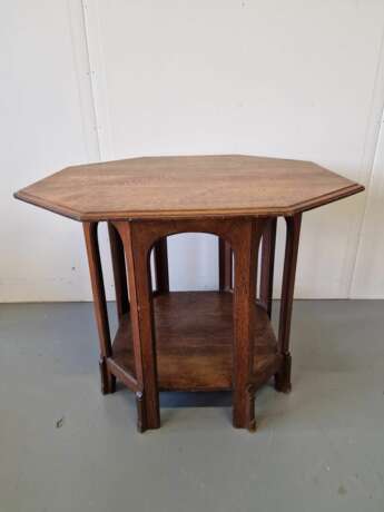 Art Nouveau octagonal table Oak - фото 1