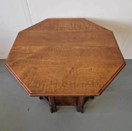Art Nouveau octagonal table Oak - фото 4