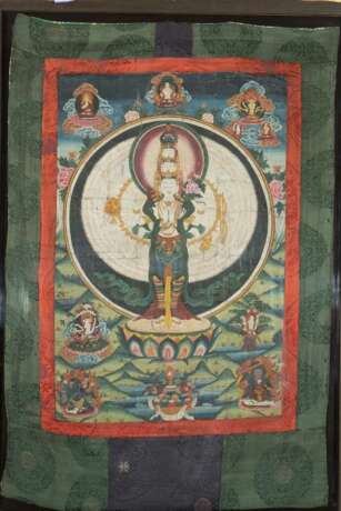 Thangka der Avalokiteshvara Sahasra-Bhuja - photo 2