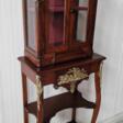 Restored antique display case with beautiful bronze elements - Покупка в один клик