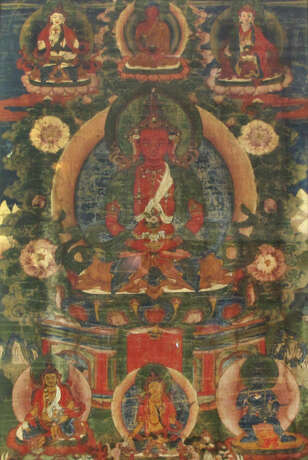 Thangka mit Darstellung der grünen Tara - photo 1