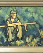 Produktkatalog. Peinture &agrave; l&amp;39;huile Faucheuse au repos de Jekabs Bine 