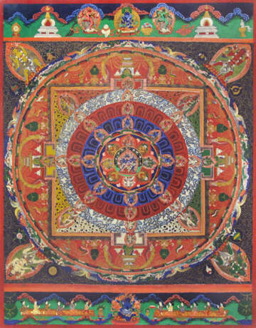 Thangka mit Mandala - photo 1