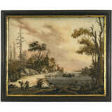 A pair of reverse glass paintings - photo 3