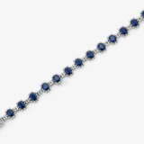 A bracelet with sapphires and diamonds - photo 2