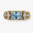 Brooch with aquamarine and diamonds - Now at the auction