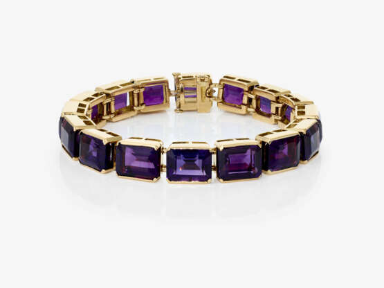 A Rivière bracelet with Uruguay amethysts - фото 1