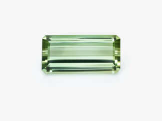 A fascinating tourmaline in brilliant green from the heart of Afghanistan