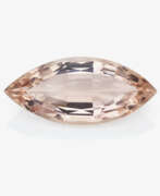 Overview. A 32-carat morganite - Marquise pink