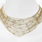 A fourteen-strand necklace with diamonds - photo 2