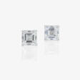 A pair of classic stud earrings set with square emerald-cut diamonds - Auction prices