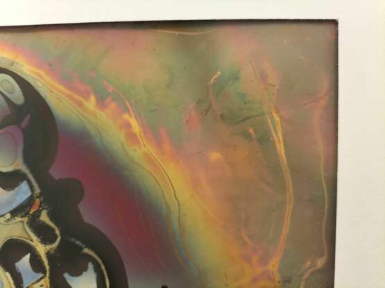 Flame Colored Copper Painting by Arthur UNGER. Signed. Медь 20th century г. - фото 10