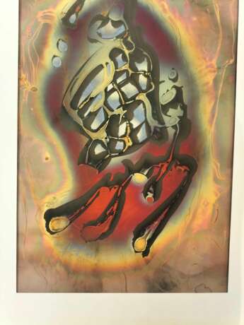 Flame Colored Copper Painting by Arthur UNGER. Signed. Медь 20th century г. - фото 11