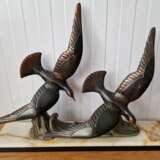 Art Deco figure Seagulls Brass Early 20th century - photo 1
