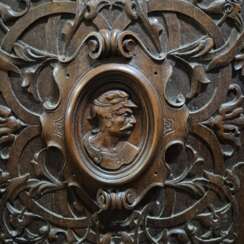 French Renaissance Revival Carved Oak Buffet &agrave; Deux Corps, 19 Century