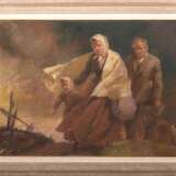 Refugees Pastel and black stone Early 20th century - photo 3