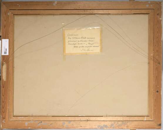 Refugees Pastel and black stone Early 20th century - photo 4