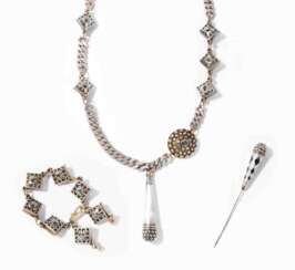 Jean-Paul Gaultier, Halskette und Bracelet im Barockstil