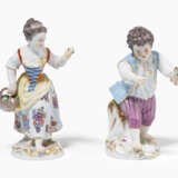 Meissen, 2 Figuren "Gärtnerkinder" - photo 1