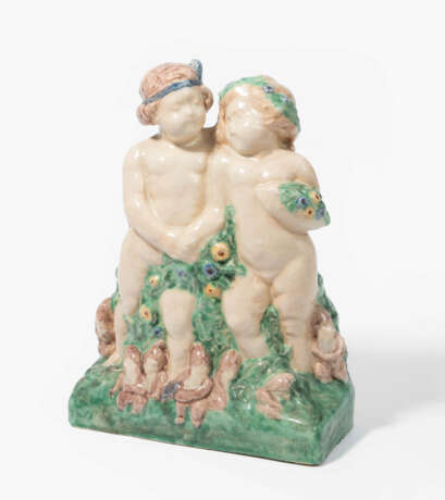 Figurengruppe, Putti mit Gnomen - photo 1