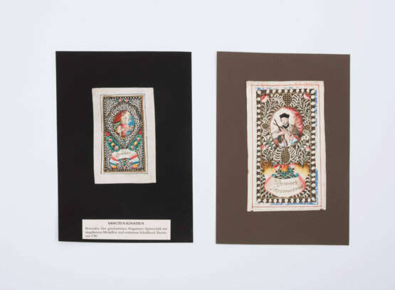 2 Spitzenbilder "Hl. Johannes von Nepomuk"/"Hl. Ignatius" - photo 1