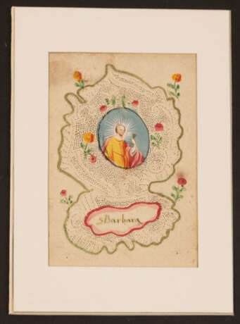 2 Spitzenbilder "Judas Thaddäus"/"Hl. Elisabeth" - Foto 2