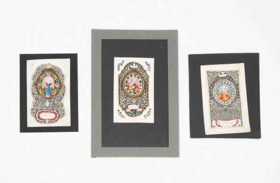 3 Spitzenbilder "Hl. Petrus"/"Hl. Paulus"/"Hl. Petrus" - Foto 1