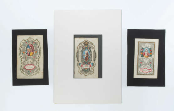 3 Spitzenbilder "Hl. Johannes"/"Hl. Anna"/"Hl. Felix" - photo 1