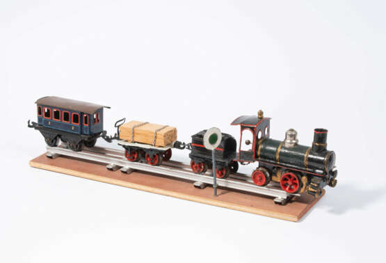 Märklin, Lokokomotive A1 mit Tender und Güterwagen - Foto 2