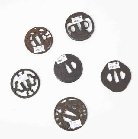 Lot: 6 Wakizashi-Tsuba - Foto 1
