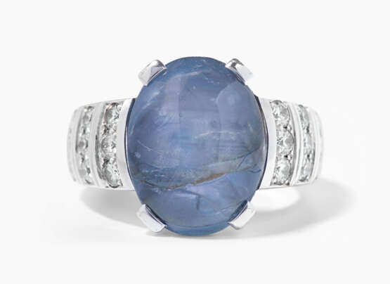 Sternsaphir-Brillant-Ring - фото 1