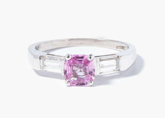 Pinksaphir-Diamant-Ring - photo 1