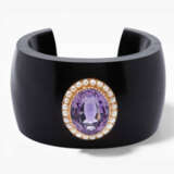 Amethyst-Ebenholz Armspange - photo 1