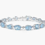 Aquamarin-Ohrhänger und Bracelet - фото 2