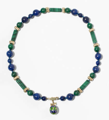 Lapis-Malachit-Collier - Foto 1