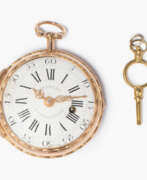 Montres. Thémèze à Versailles, Gold-Spindeluhr, um 1770