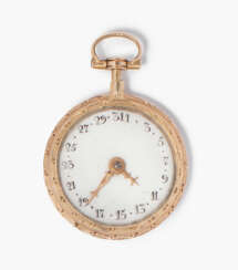 Kalender in Form einer Miniatur-Goldtaschenuhr, um 1800