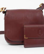 Accessories. Cartier, Schultertasche und Portemonnaie "Must de Cartier"