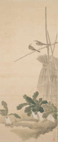 Vogelpaar auf Bambuszweigen, sign. Mori Kansai (1814-1894) - photo 1