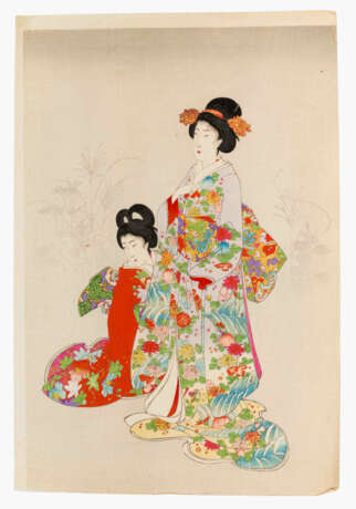 Lot: 2 Triptychen von Hashimoto Chikanobu (1838–1912) - фото 3
