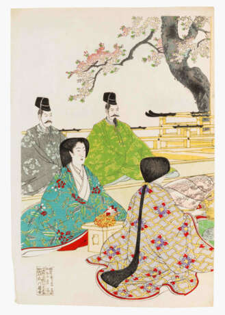 Lot: 2 Triptychen von Hashimoto Chikanobu (1838–1912) - фото 6