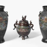 Lot: 3 Email Champlevé-Objekte - photo 1