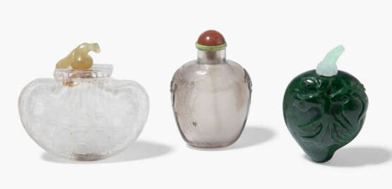 Lot: 3 Snuff Bottles - photo 1