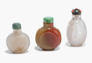 Lot: 3 Snuff Bottles