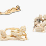 Lot: 3 Elfenbeinschnitzereien - Foto 1