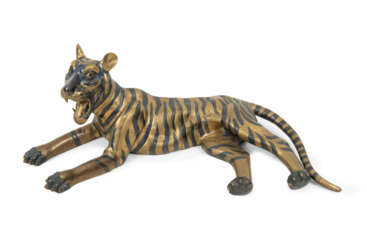Zierfigur "Liegender Tiger"