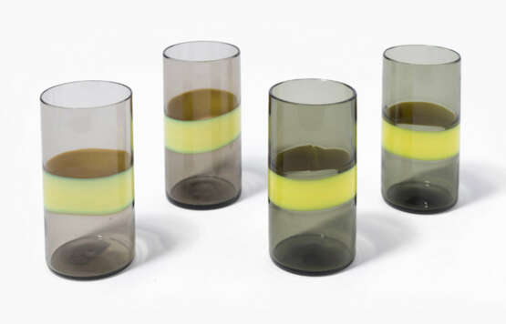 Fulvio Bianconi, 4 Becher "A fasce orizzontale" - фото 1