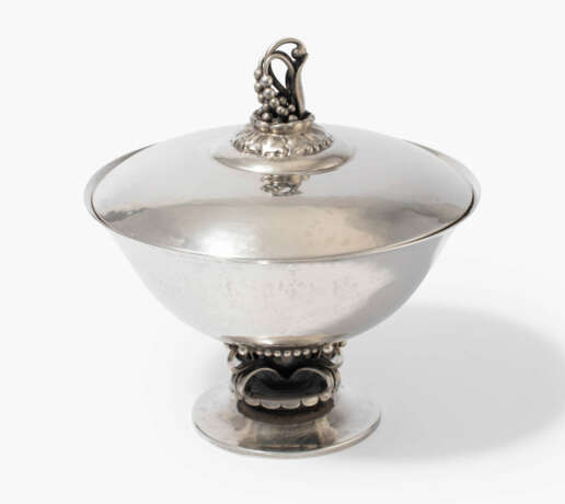 Kompottschale mit Deckel, Georg Jensen - Foto 1