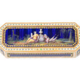 Golddose mit Emailmalerei, um 1800 - photo 1